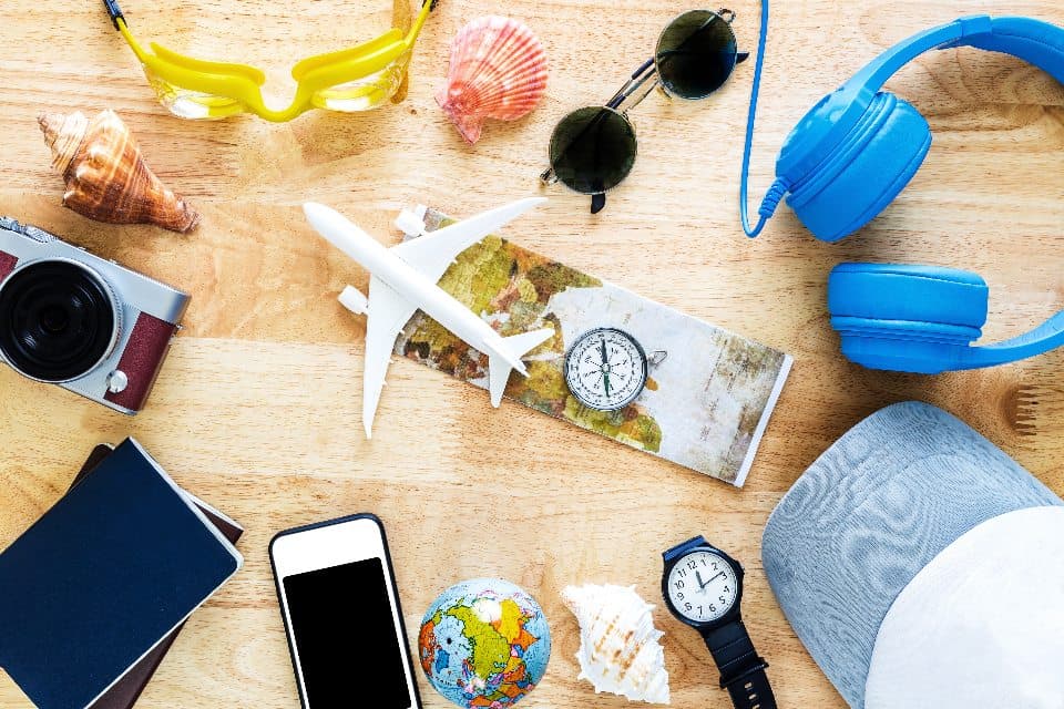 travel-related-things-on-table-top
