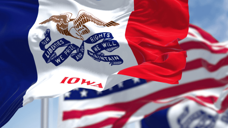 Iowa state flag